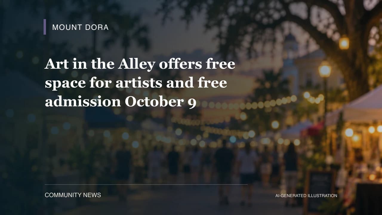 Art in the Alley offers free space for artists and free admission October 9